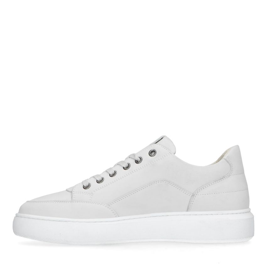 Witte nubuck sneakers