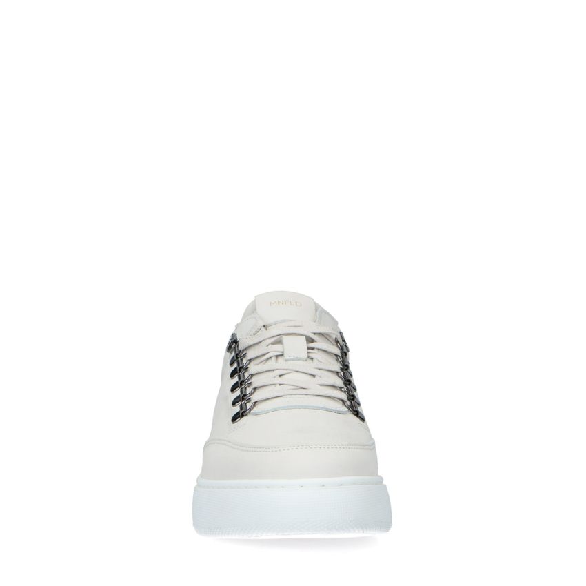 Off white nubuck sneakers