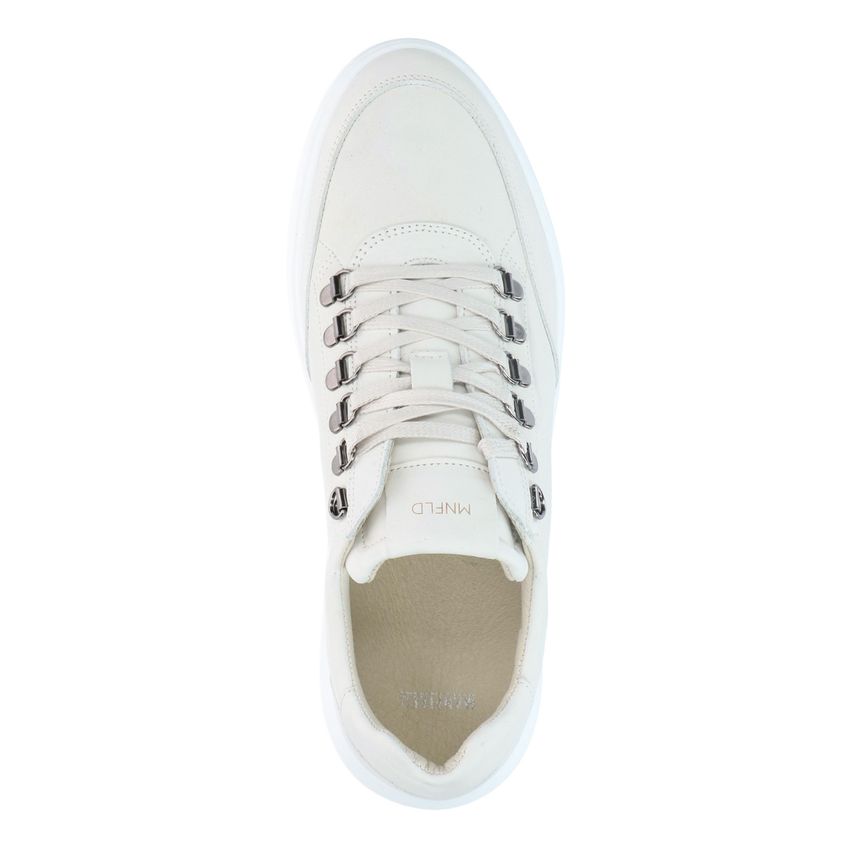 Off white nubuck sneakers