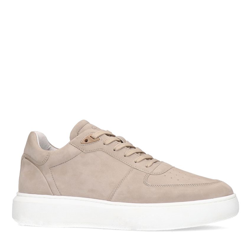 Grijze nubuck sneakers