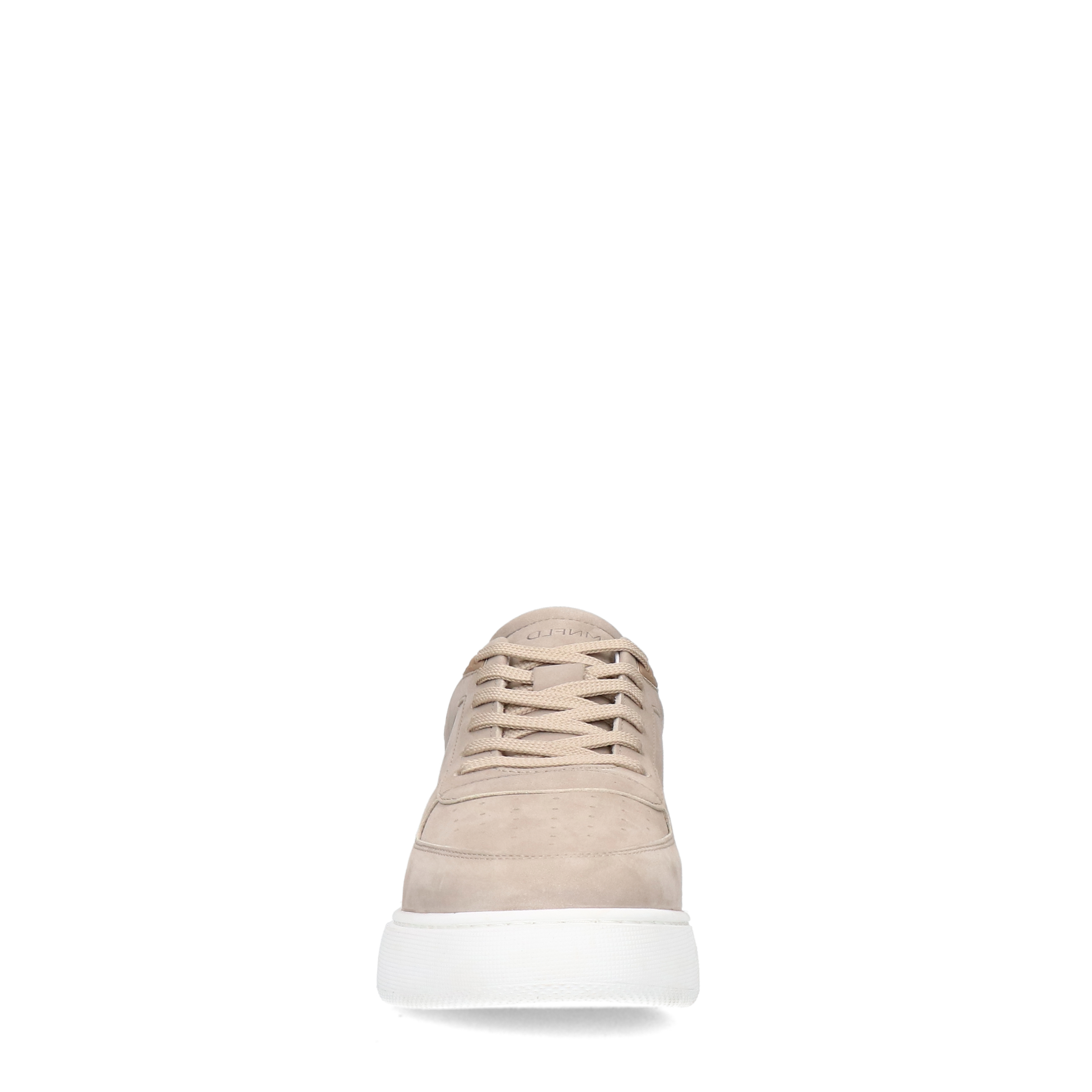 Grijze nubuck sneakers | Lage sneakers | Manfield | Manfield