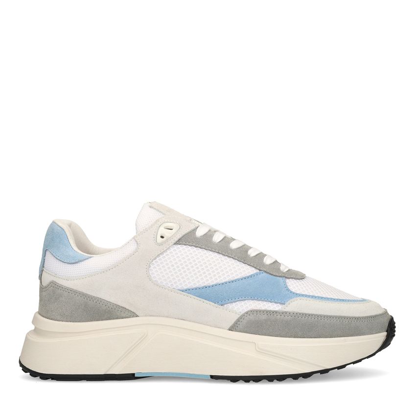 Grijze suède sneakers