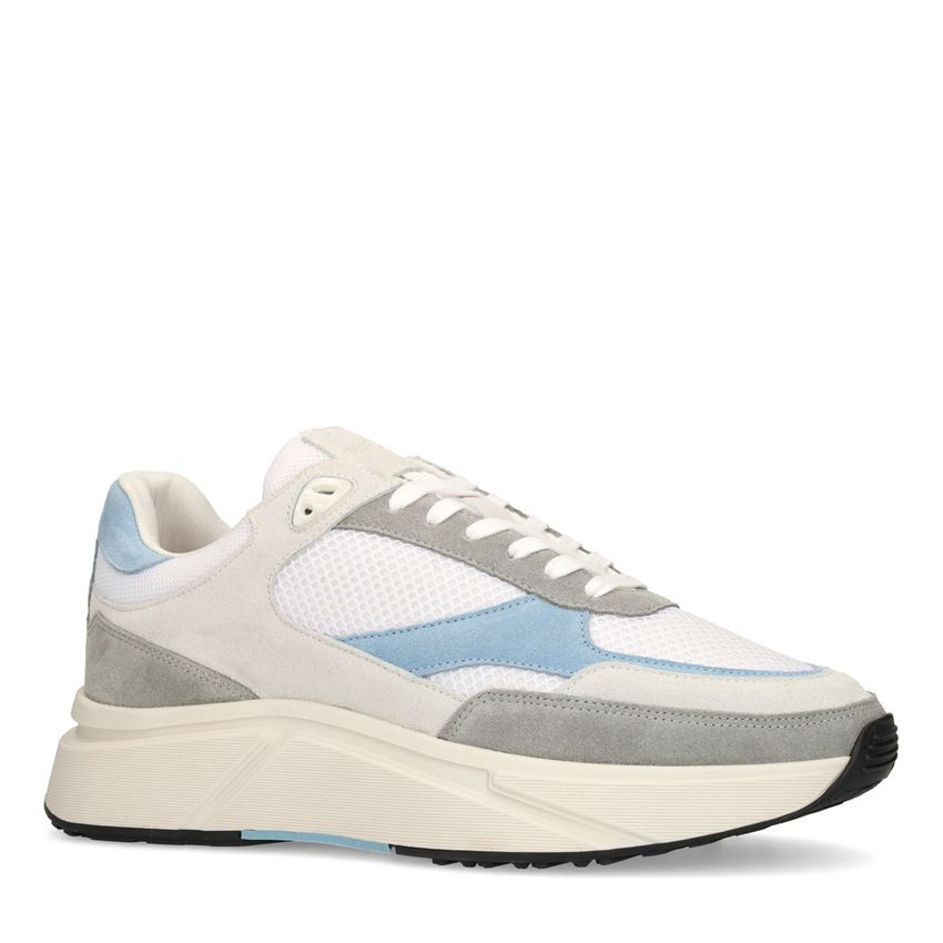 Grijze suède sneakers