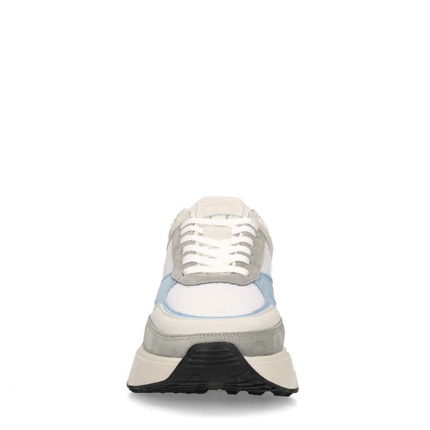 Grijze suède sneakers