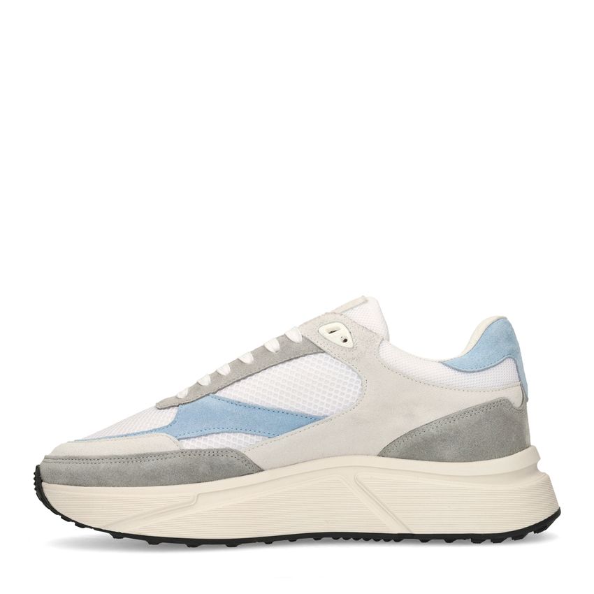 Grijze suède sneakers