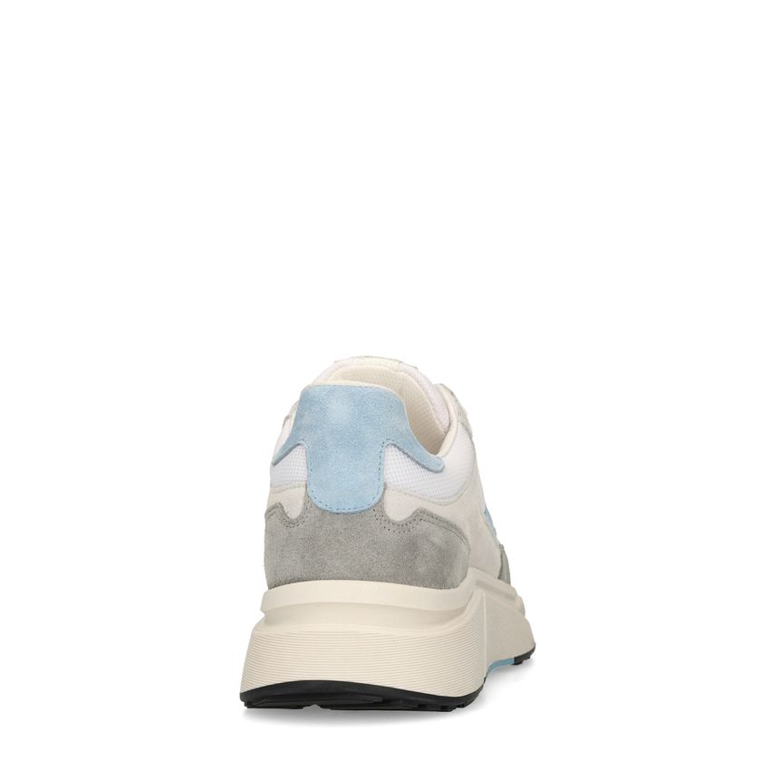 Grijze suède sneakers