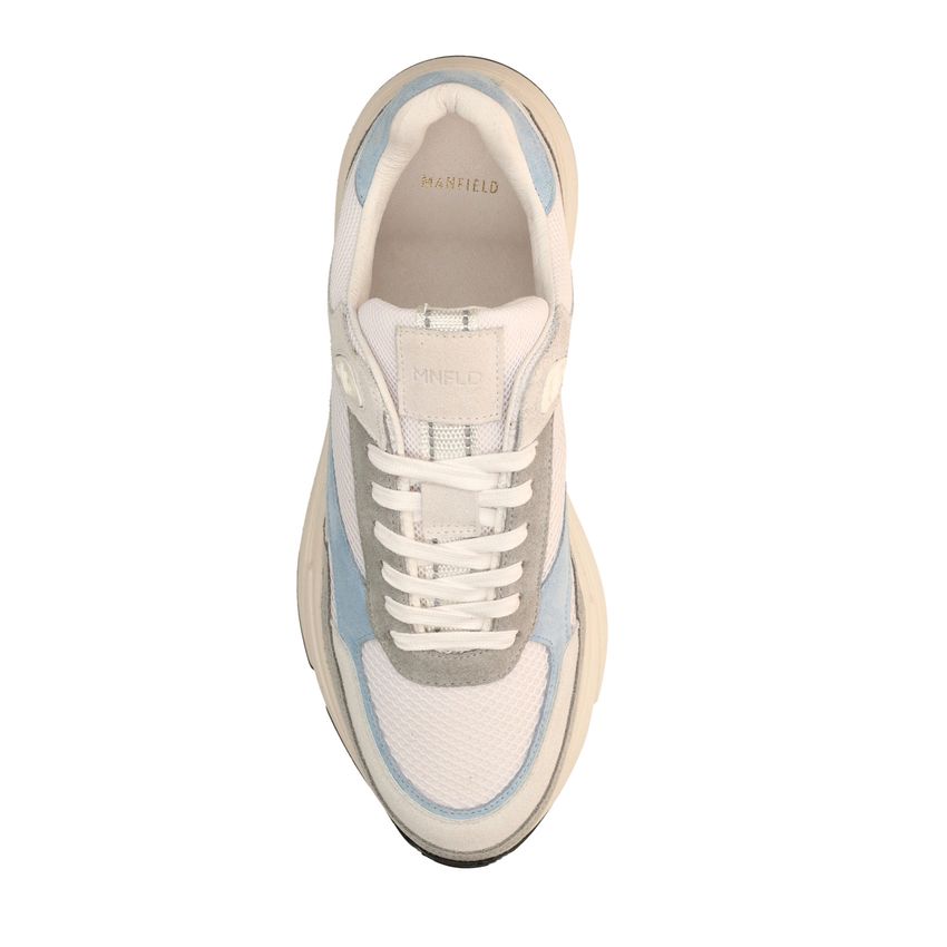 Grijze suède sneakers