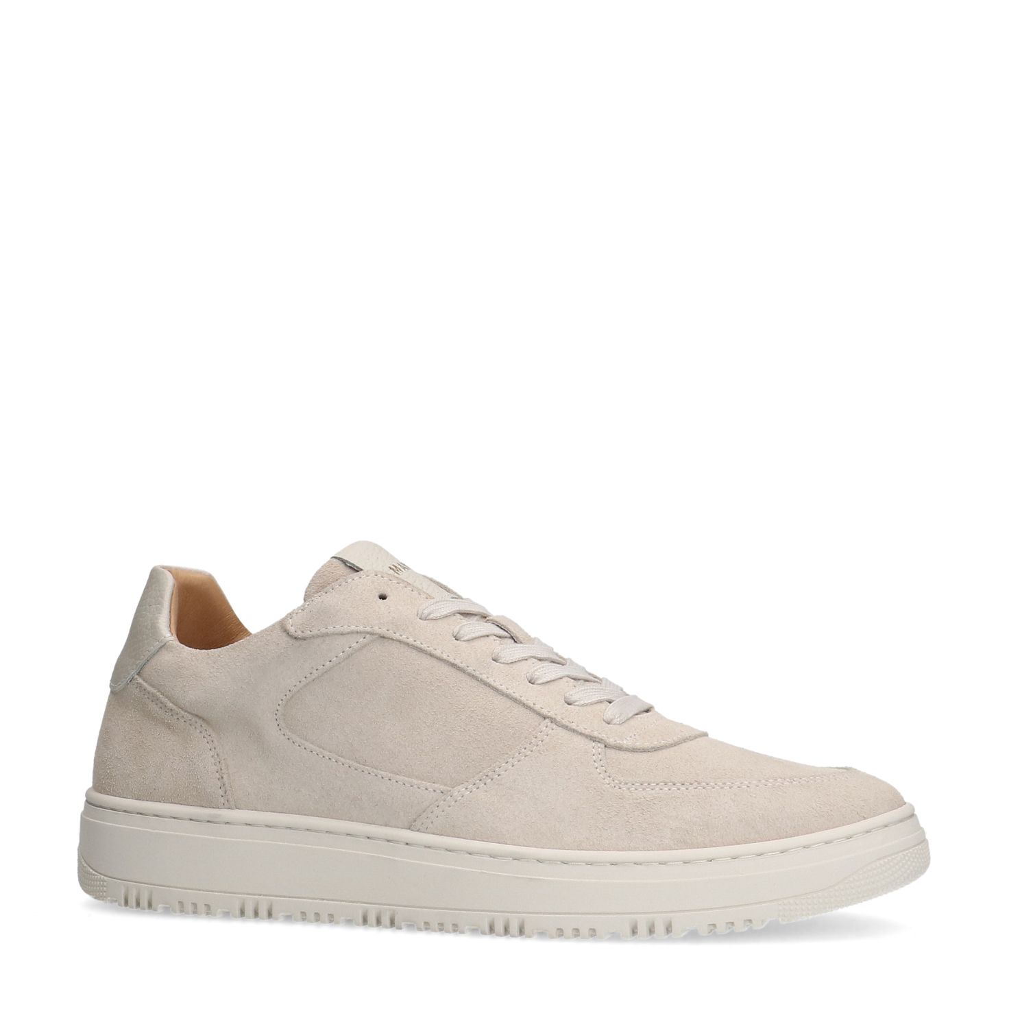 Licht grijze suède sneakers