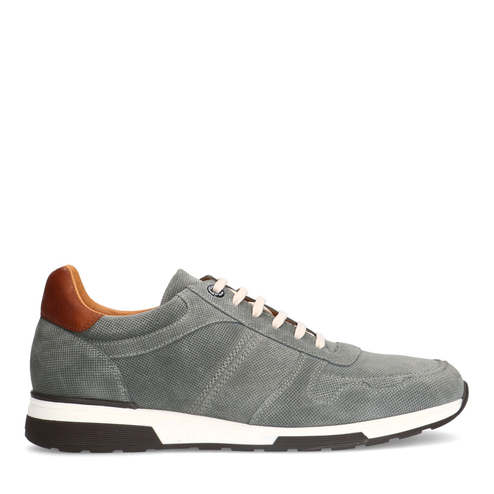 Graue Nubuk-Sneaker
