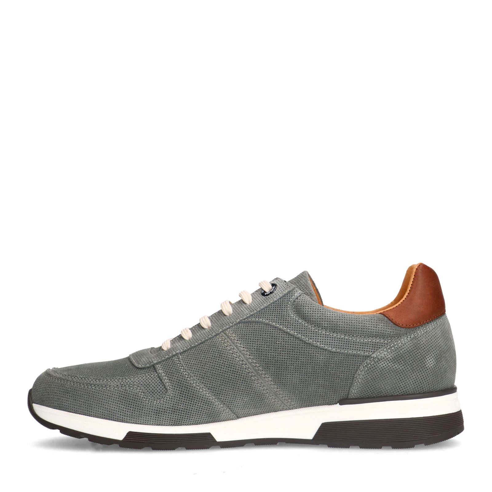 Graue Nubuk-Sneaker