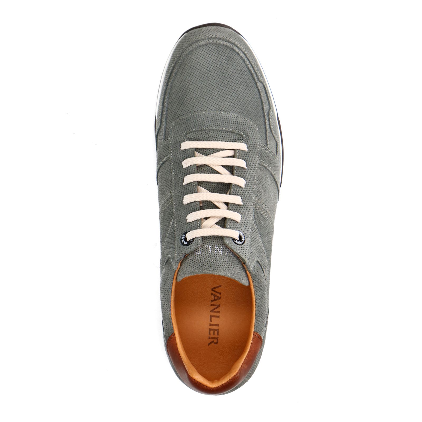 Graue Nubuk-Sneaker