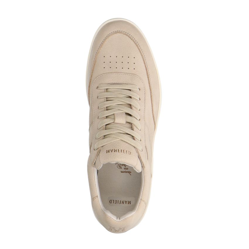 Beige nubuck sneakers