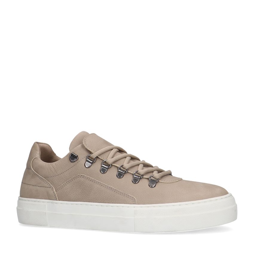 Licht grijze nubuck sneakers