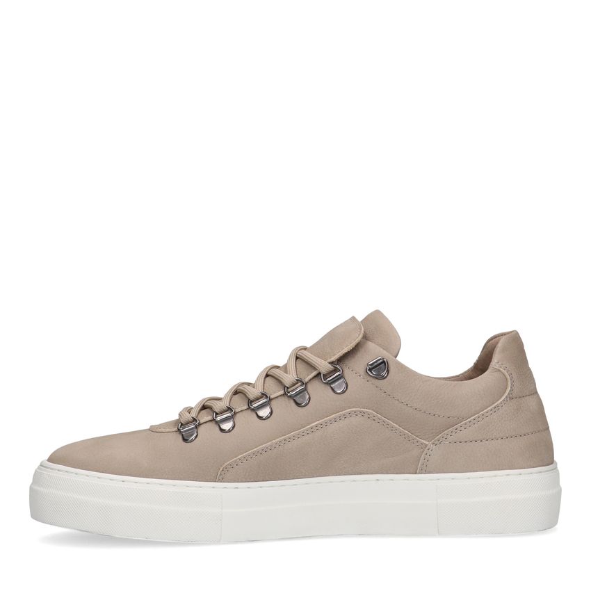 Licht grijze nubuck sneakers