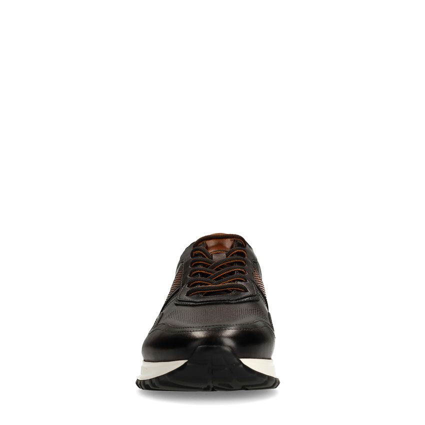 Graue Ledersneaker