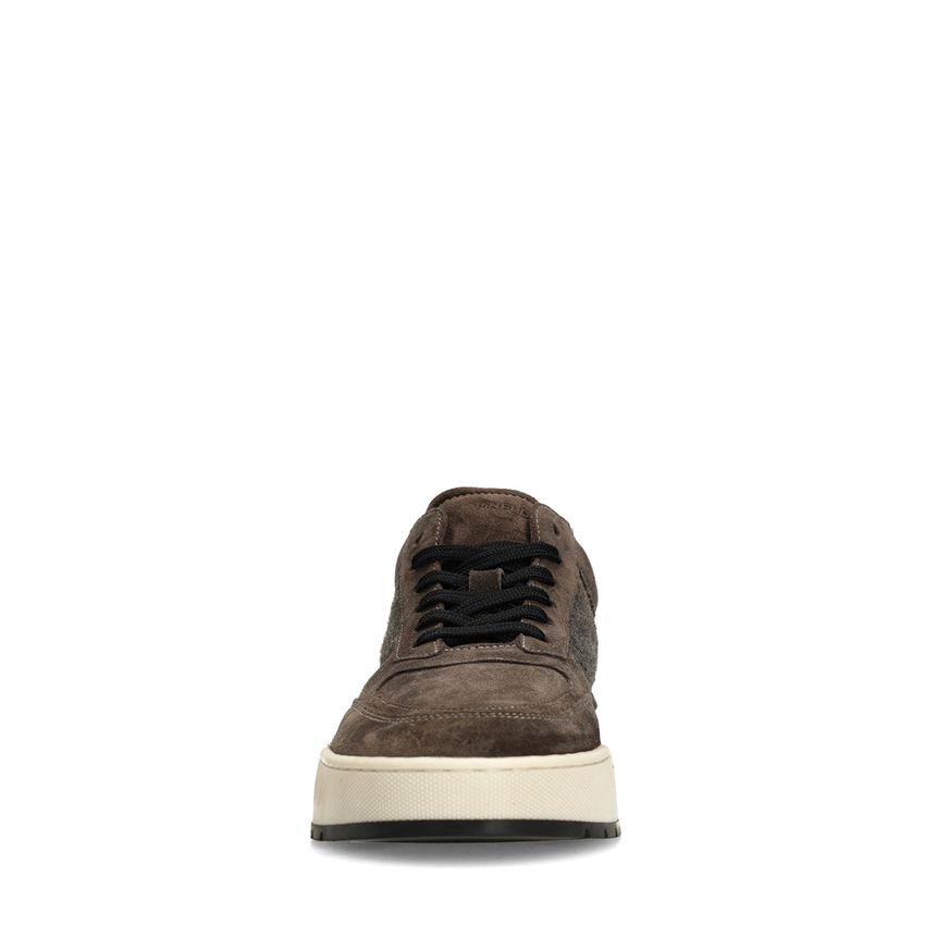 Graue Veloursleder-Sneaker