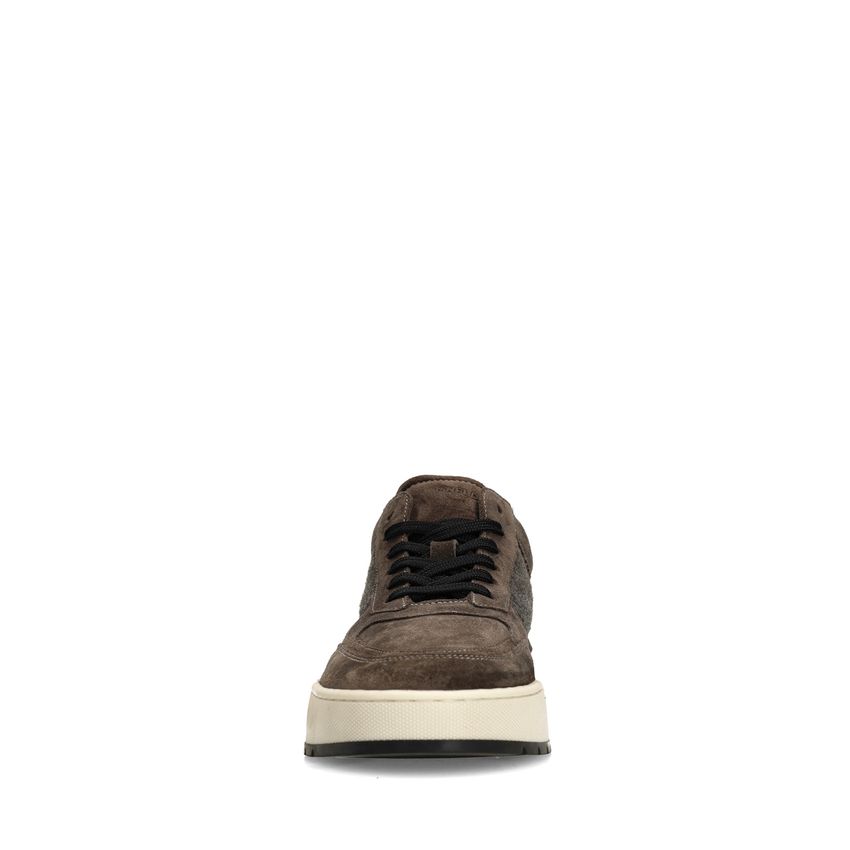 Grijze suède sneakers