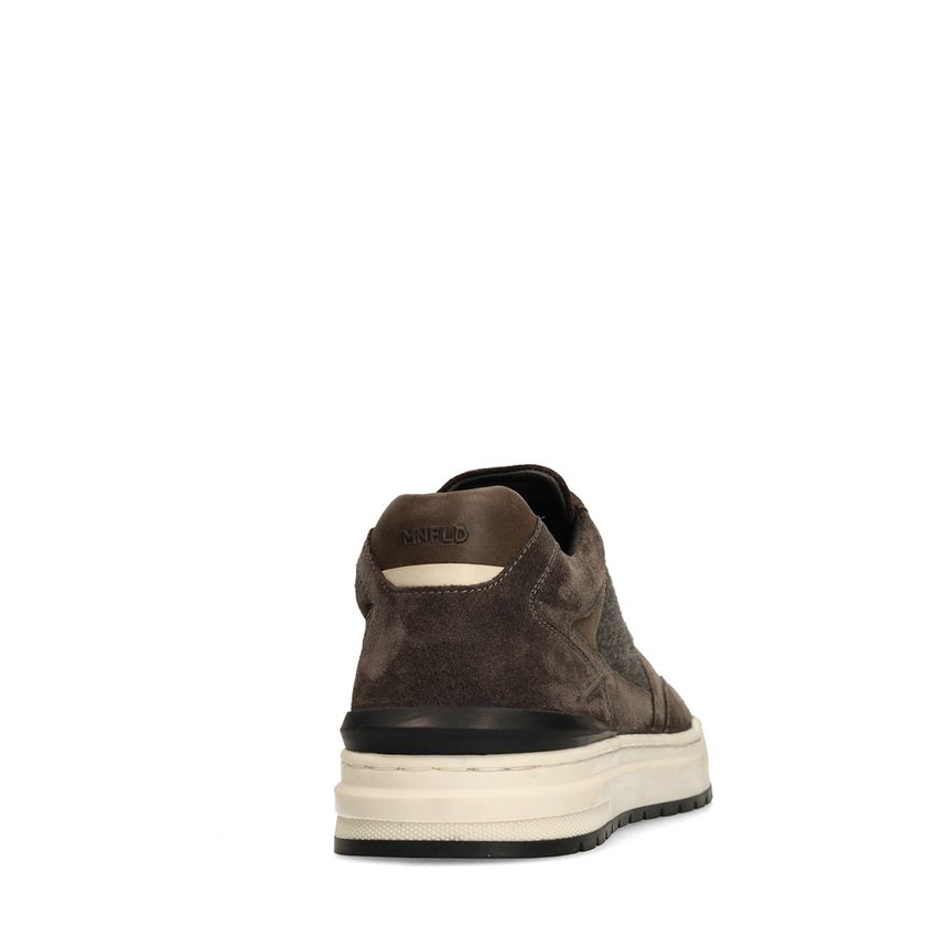 Graue Veloursleder-Sneaker