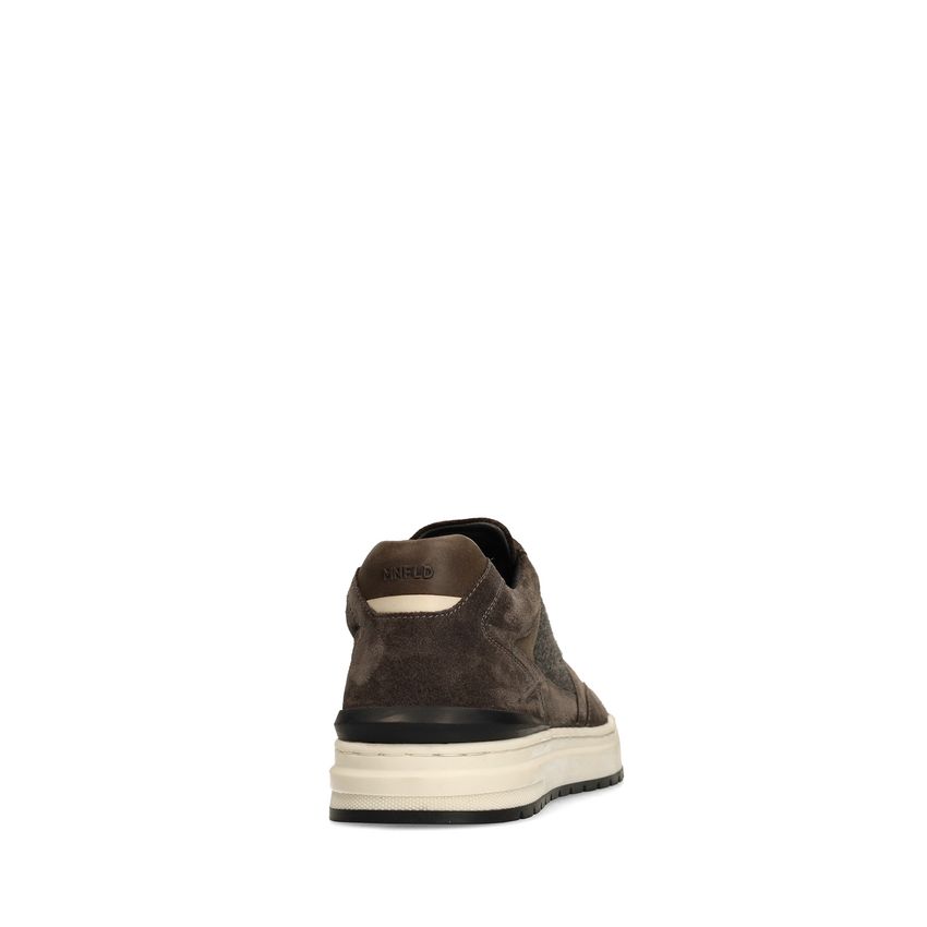 Grijze suède sneakers