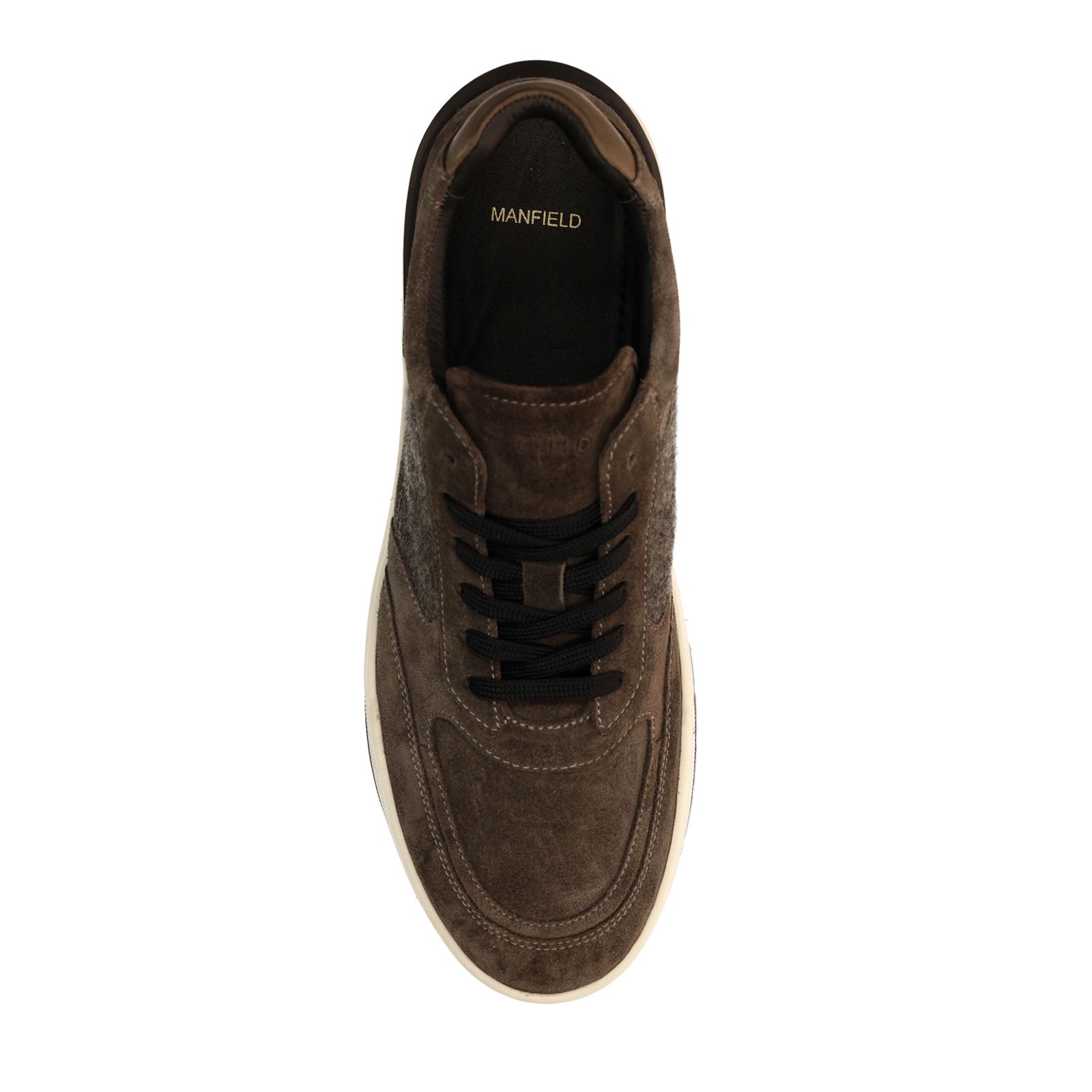 Graue Veloursleder-Sneaker