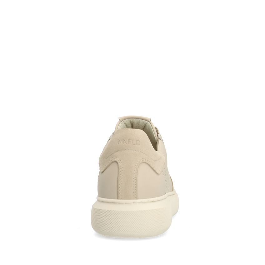 Grijze leren sneakers