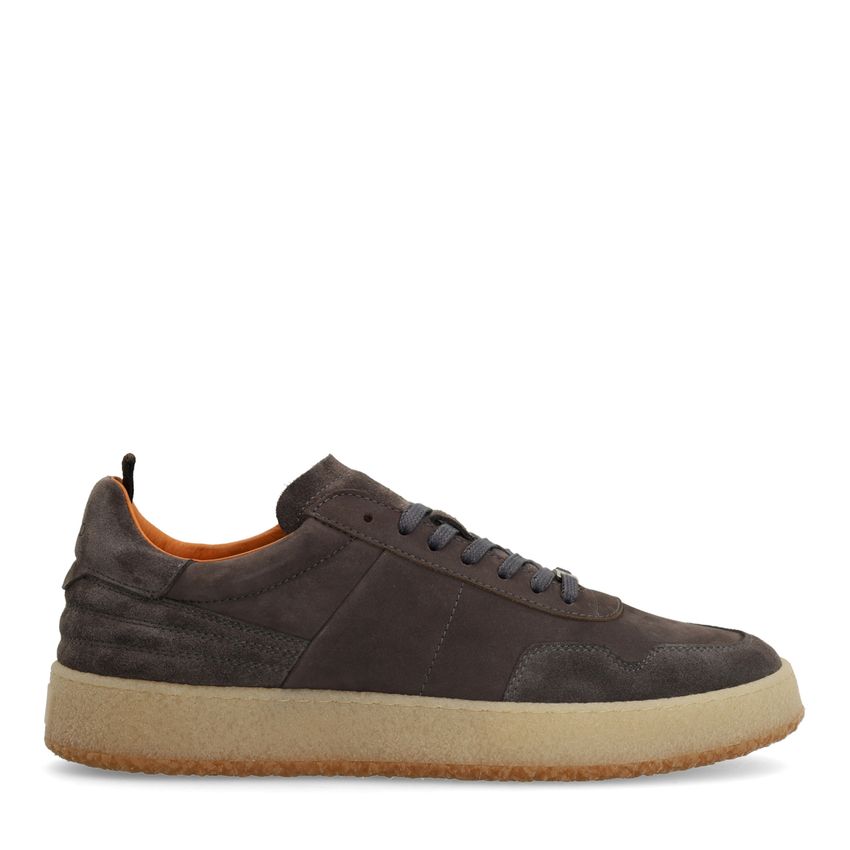 Graue Veloursleder-Sneaker