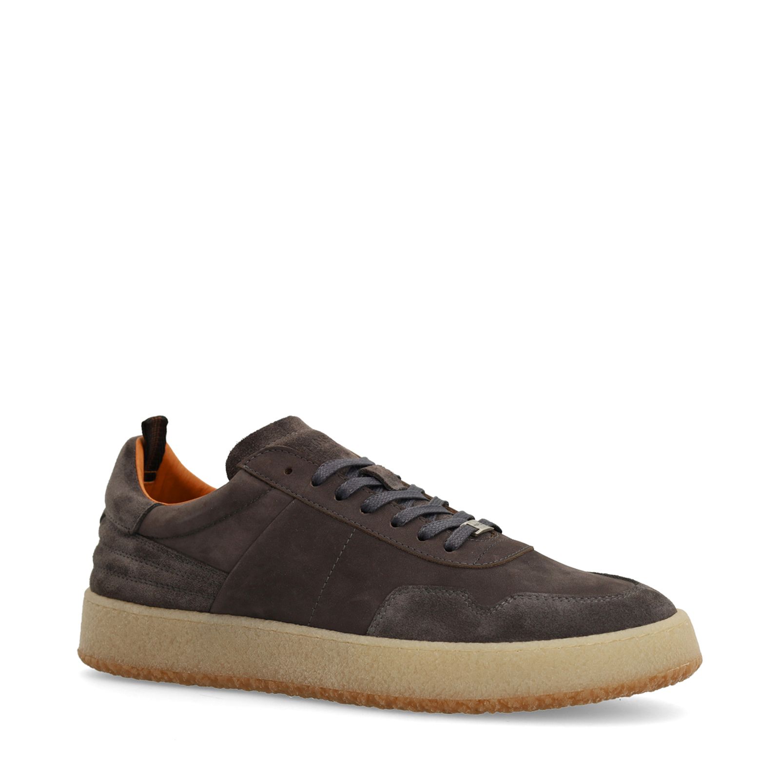 Graue Veloursleder-Sneaker