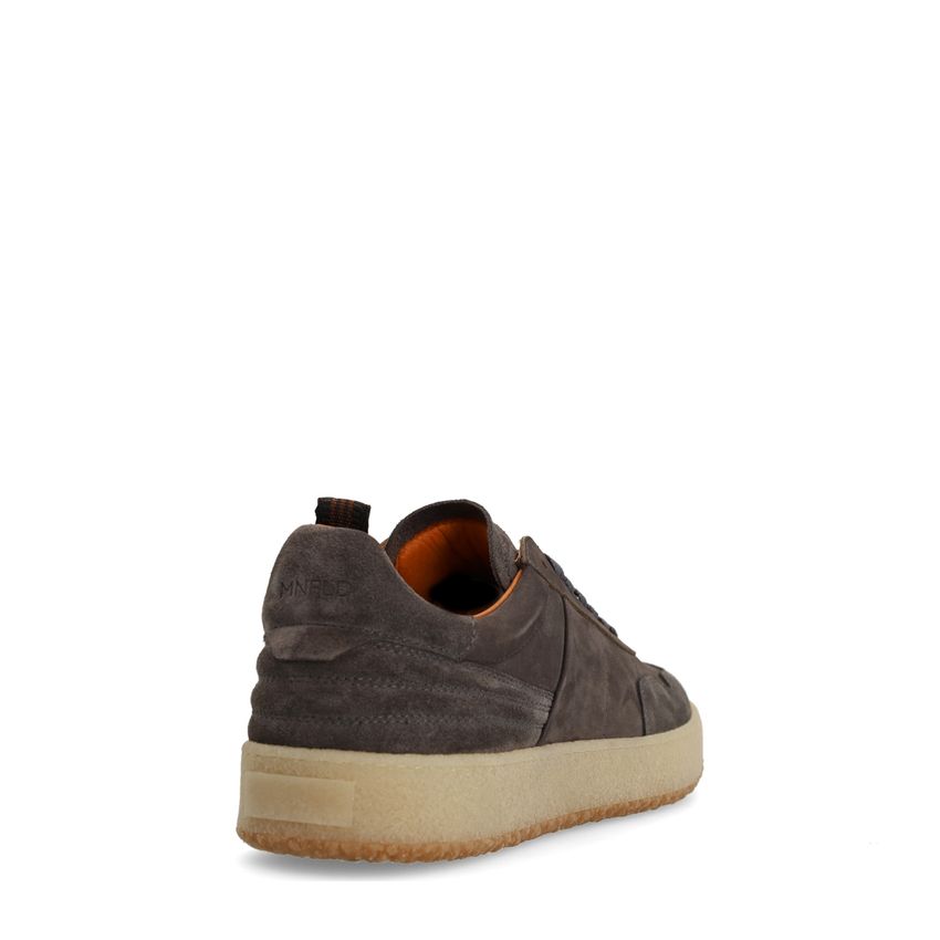 Graue Veloursleder-Sneaker