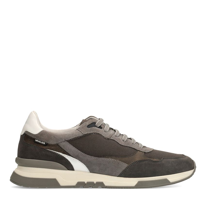 Grijze nubuck sneakers