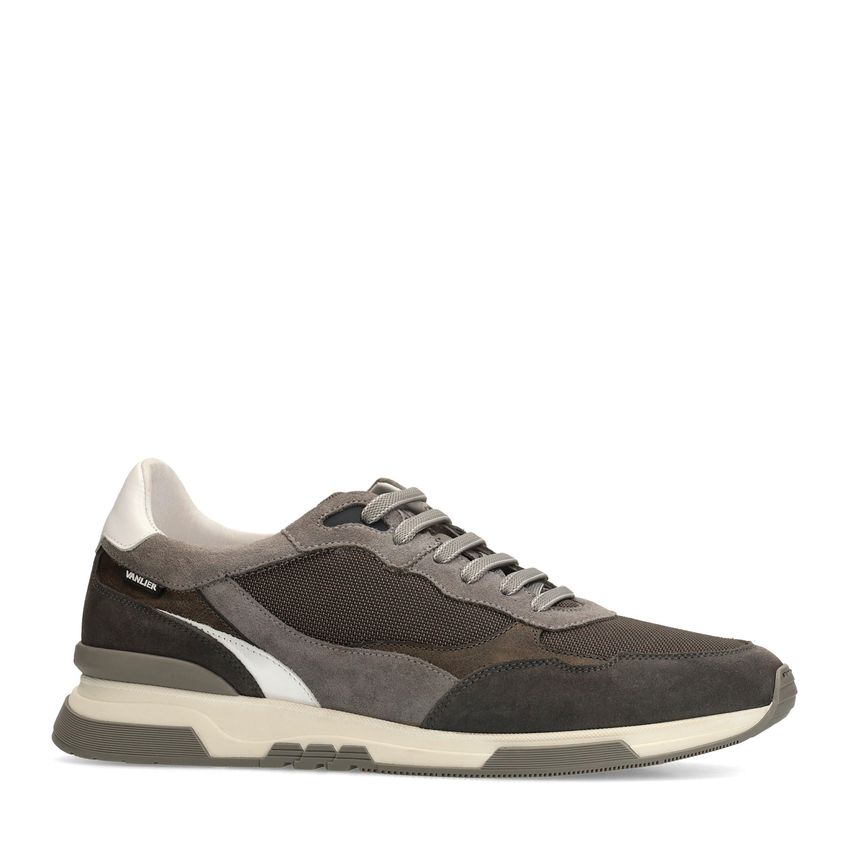 Grijze nubuck sneakers