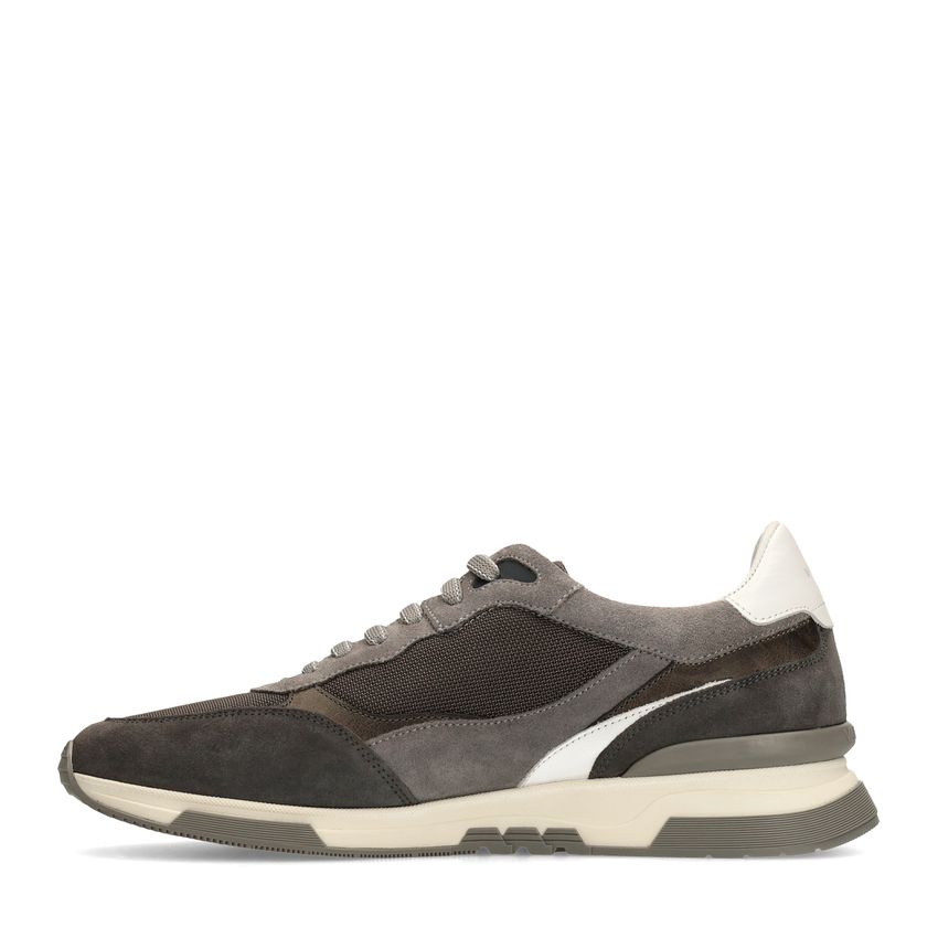 Grijze nubuck sneakers