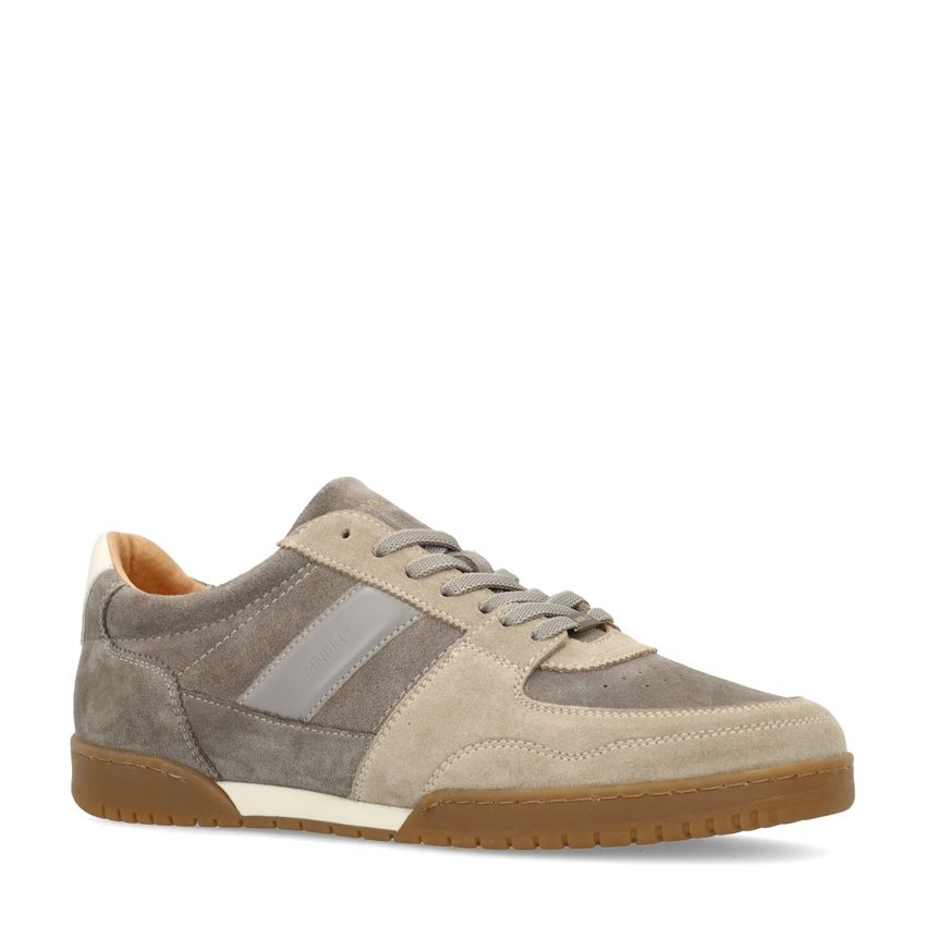 Grijze suède sneakers