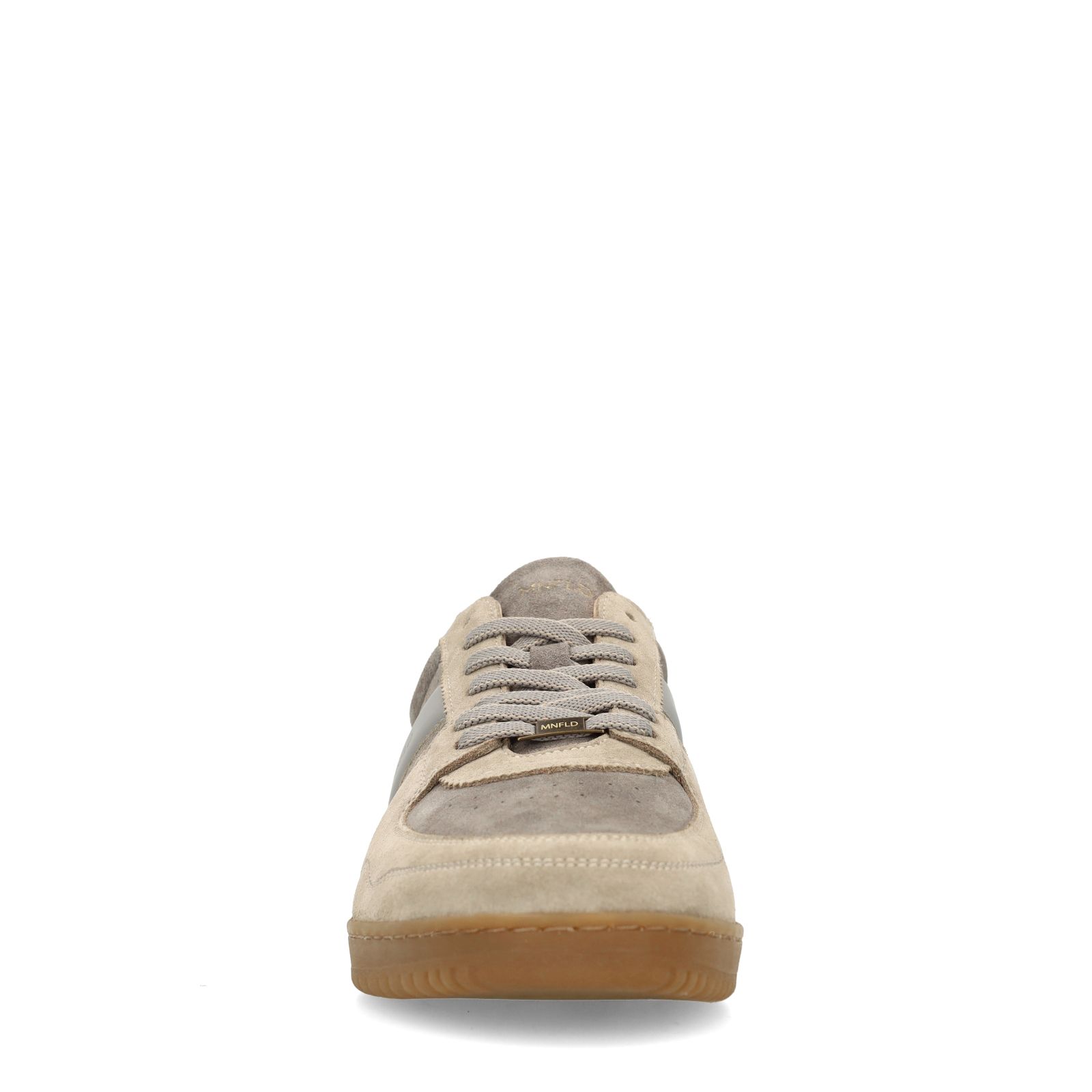 Grijze suède sneakers