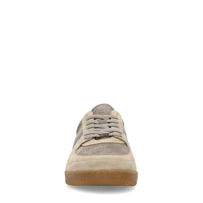 Grijze suède sneakers