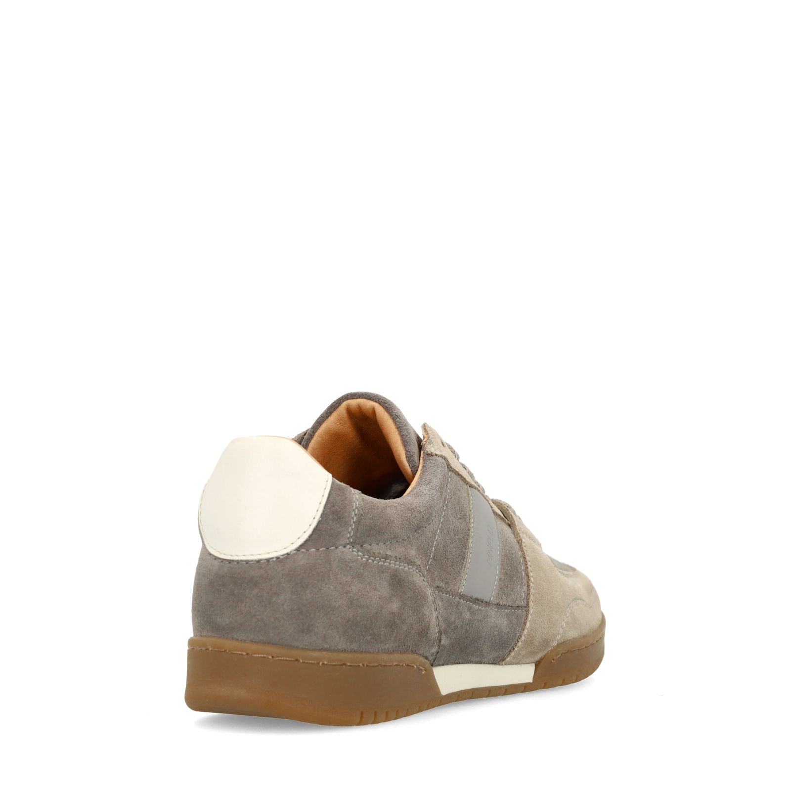 Grijze suède sneakers