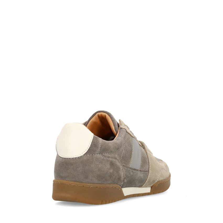 Grijze suède sneakers