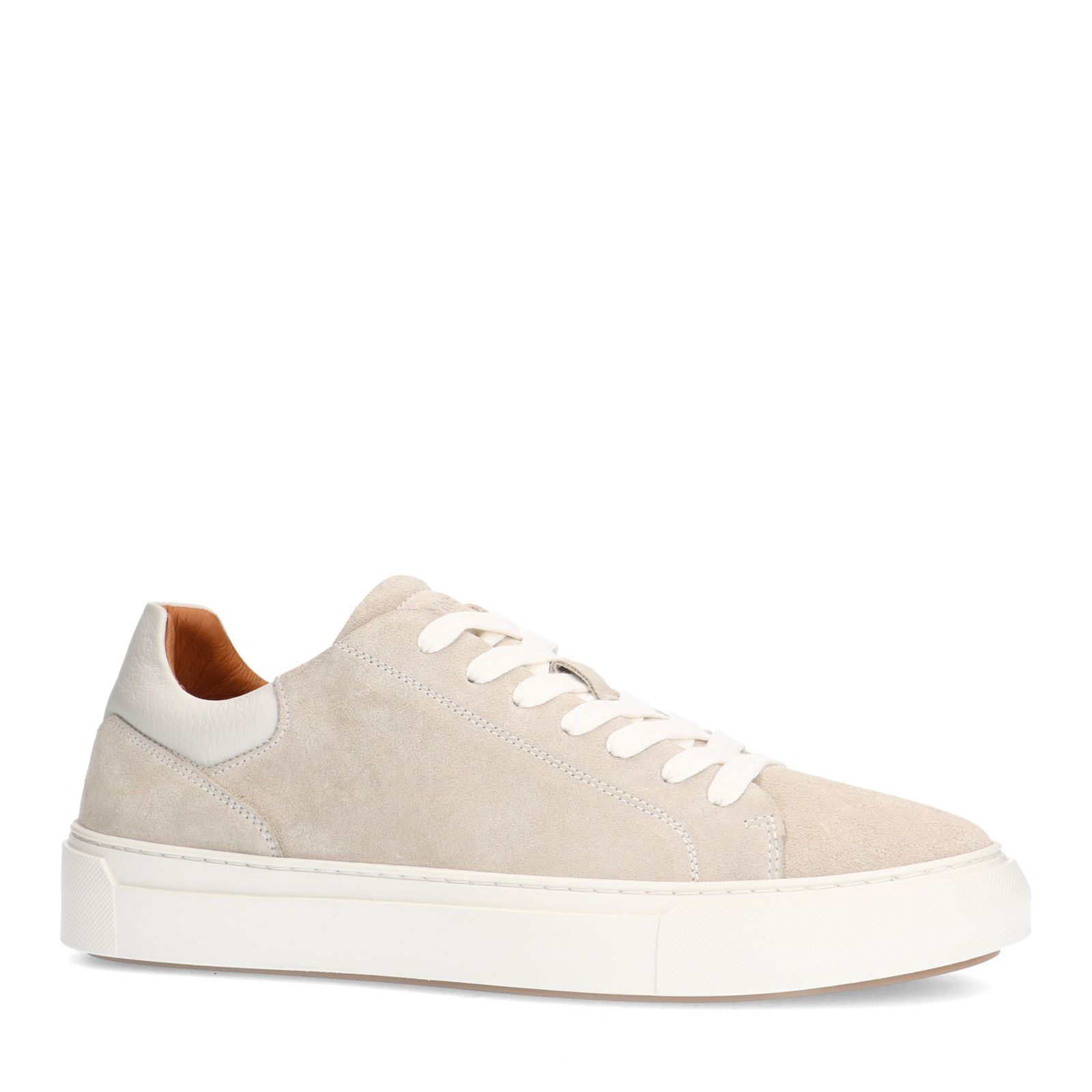Licht grijze suède sneakers