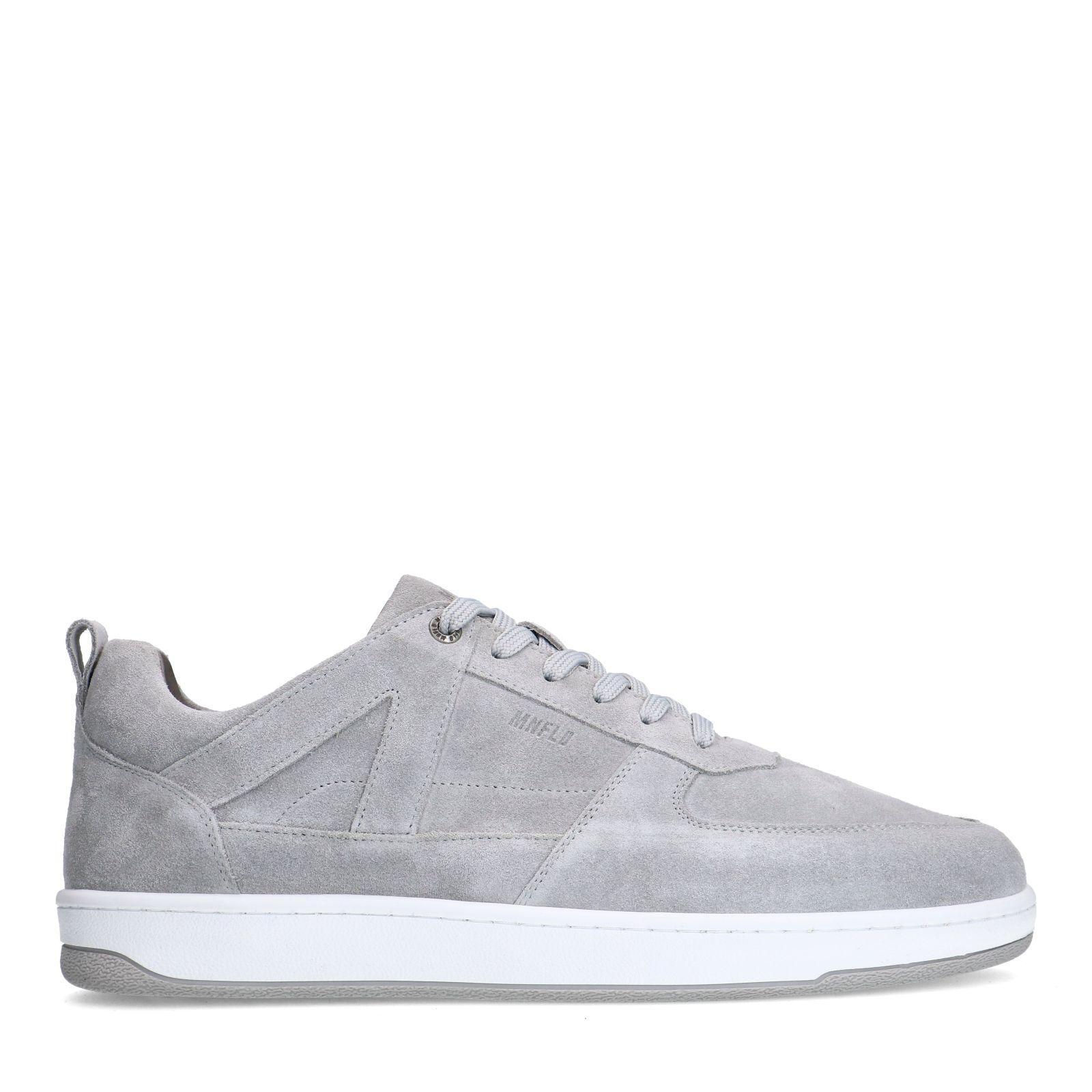 Graue Veloursleder-Sneaker