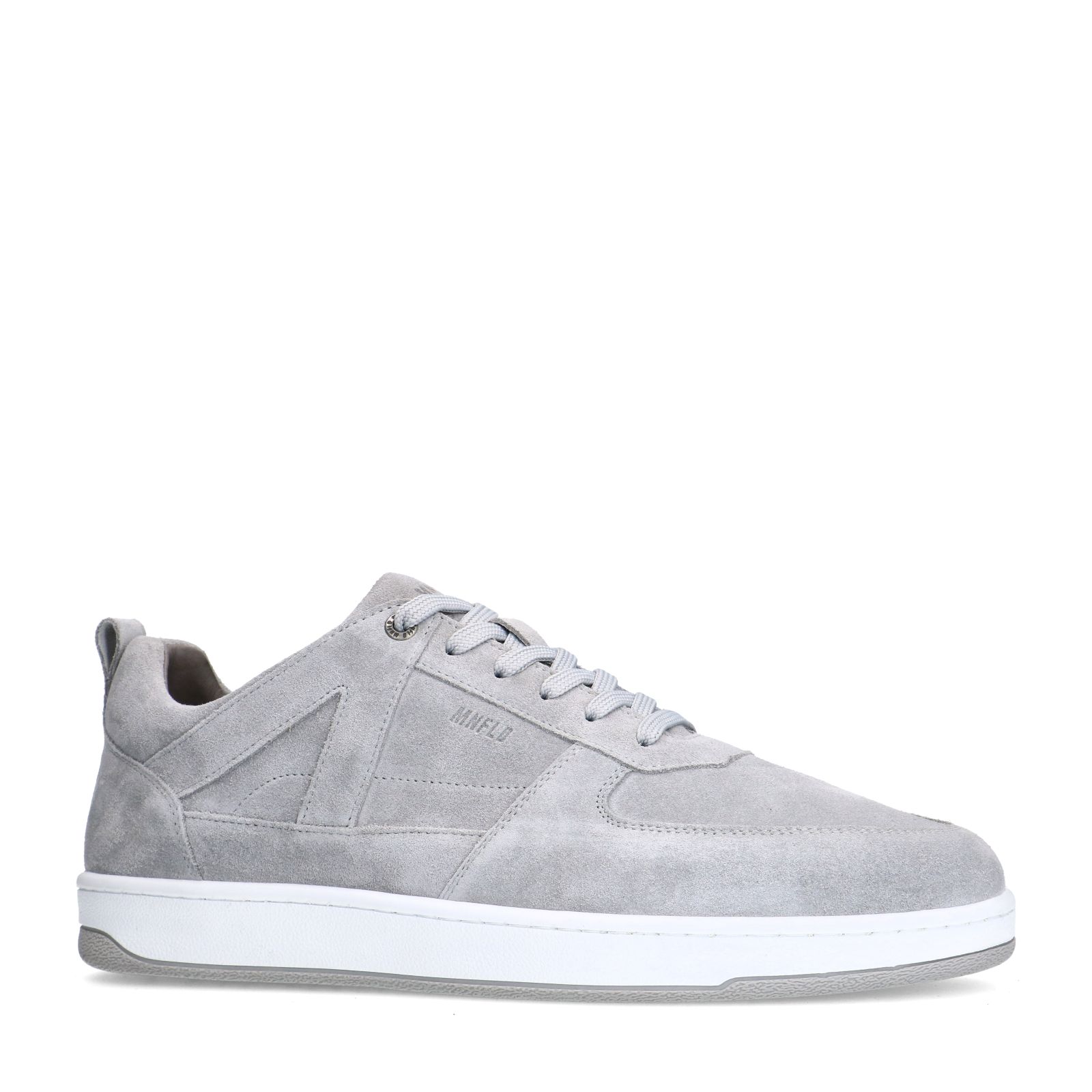 Graue Veloursleder-Sneaker
