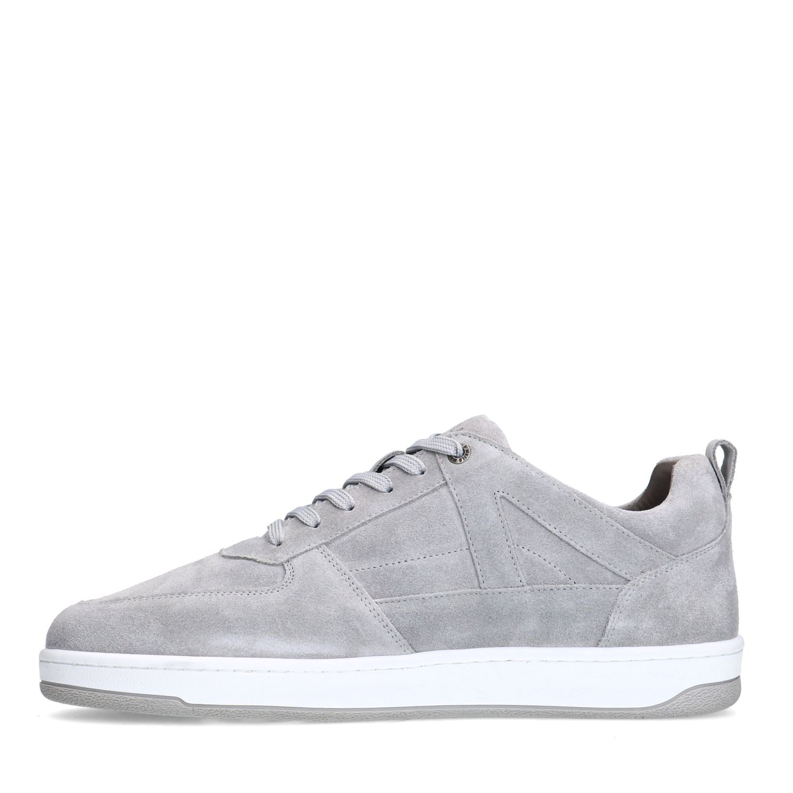 Grijze suède sneakers