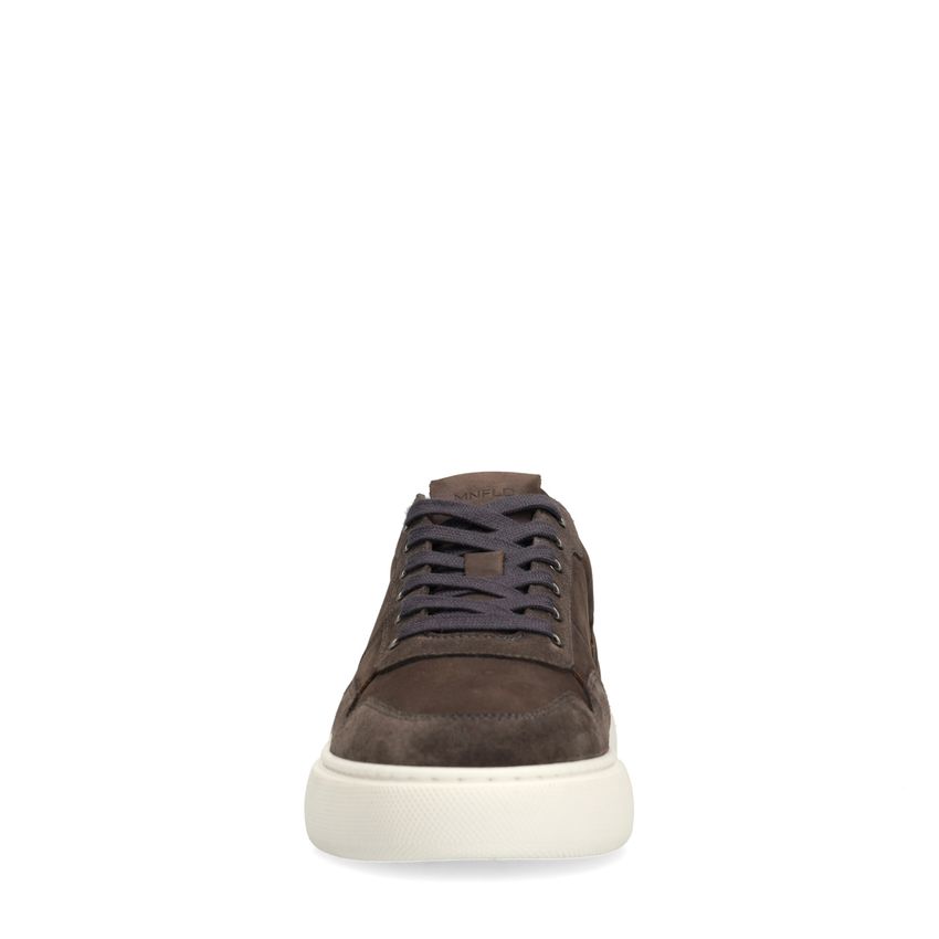 Graue Veloursleder-Sneaker