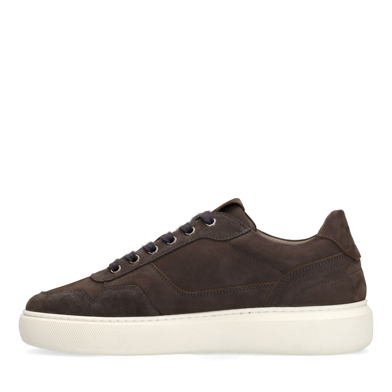 Grijze suède sneakers