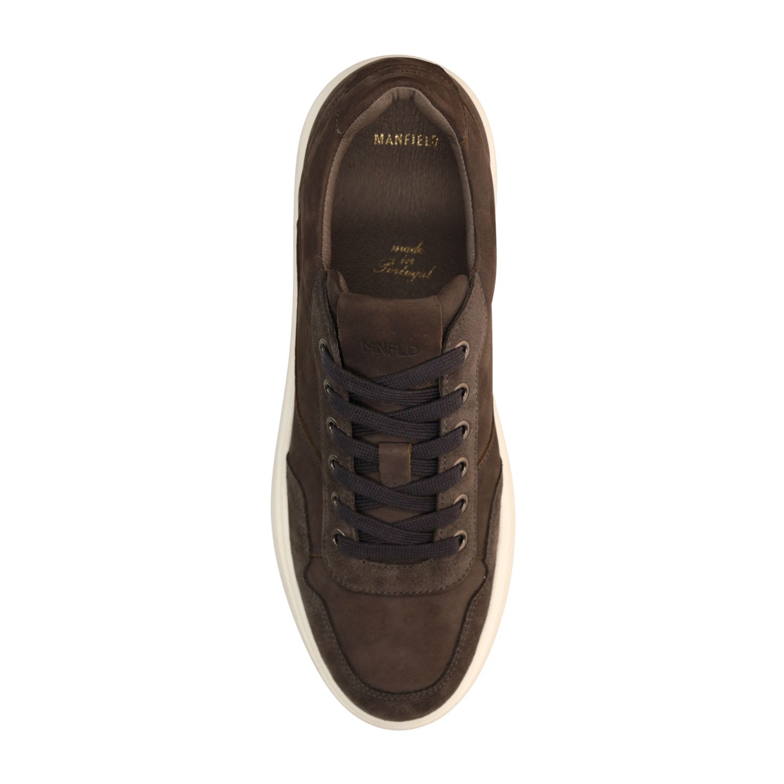 Graue Veloursleder-Sneaker