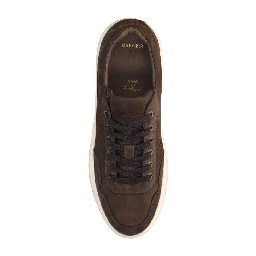Graue Veloursleder-Sneaker