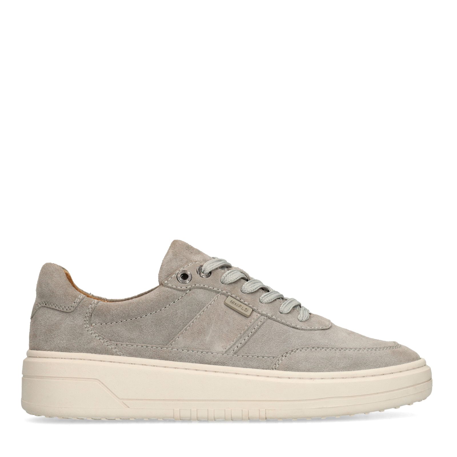 Grijze suède sneakers