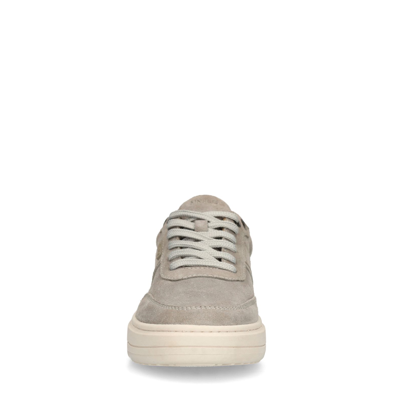 Grijze suède sneakers