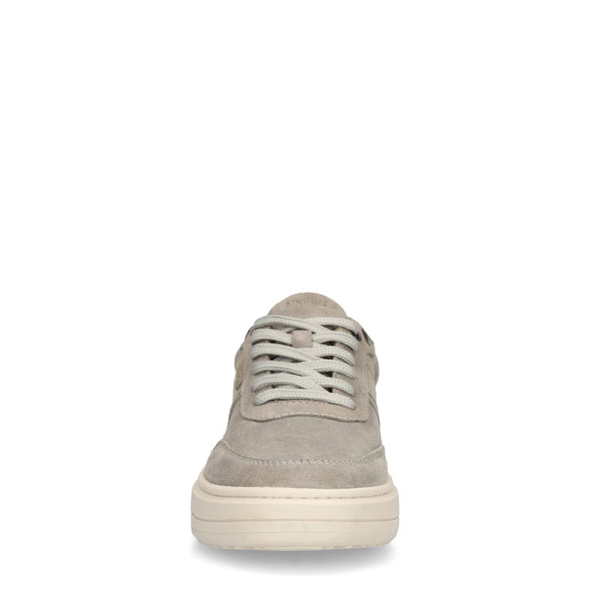 Grijze suède sneakers