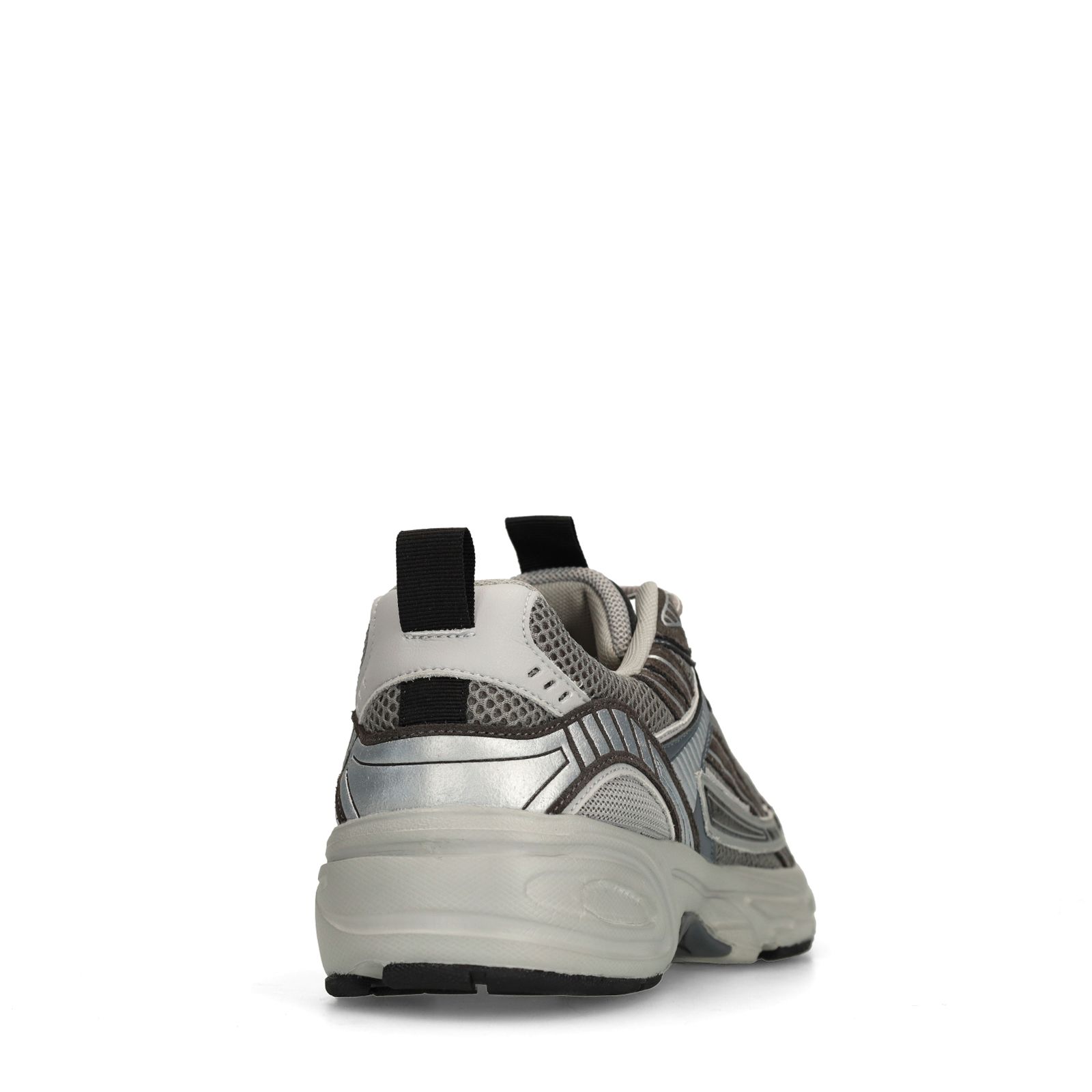 Grijze sneakers met mesh details