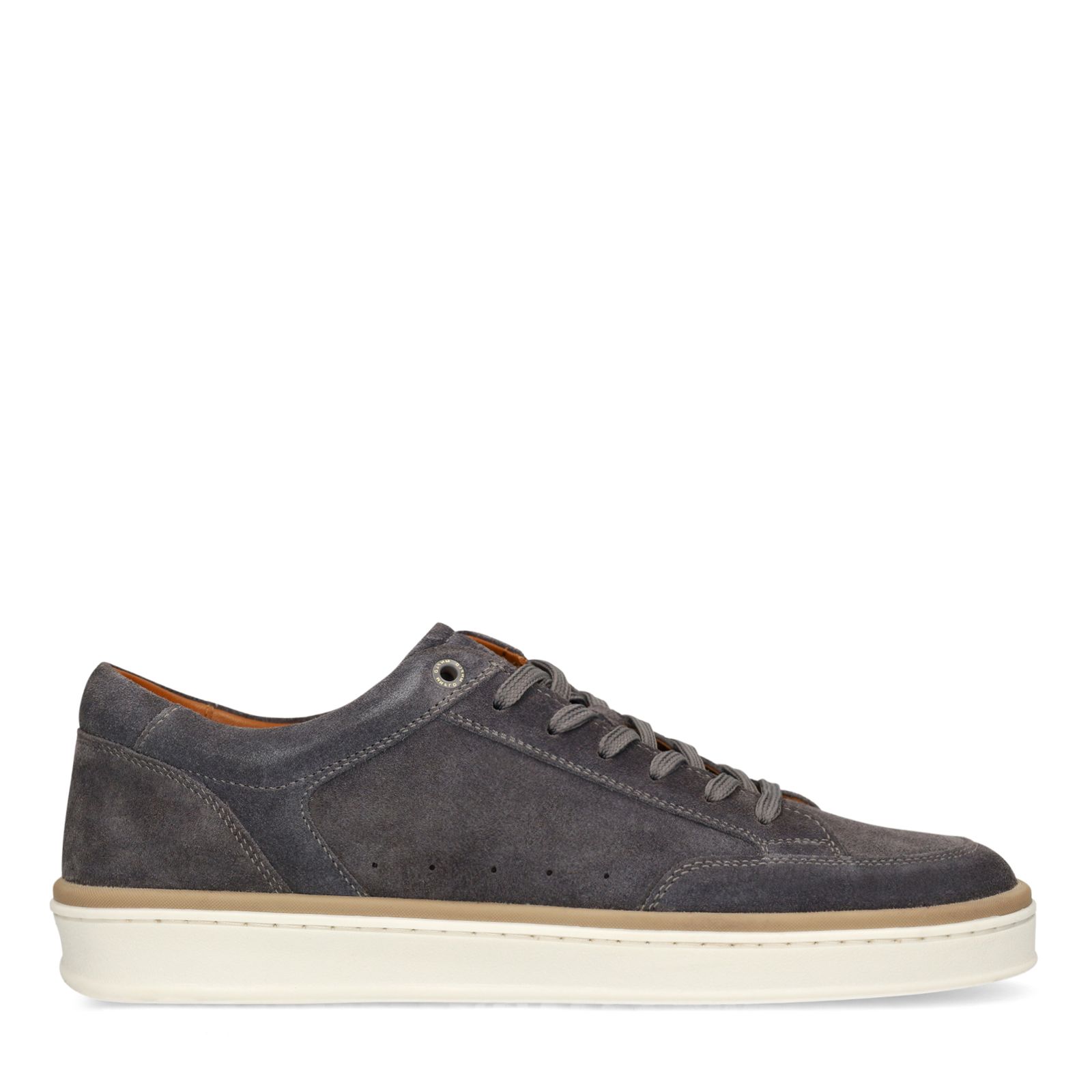Graue Veloursleder-Sneaker