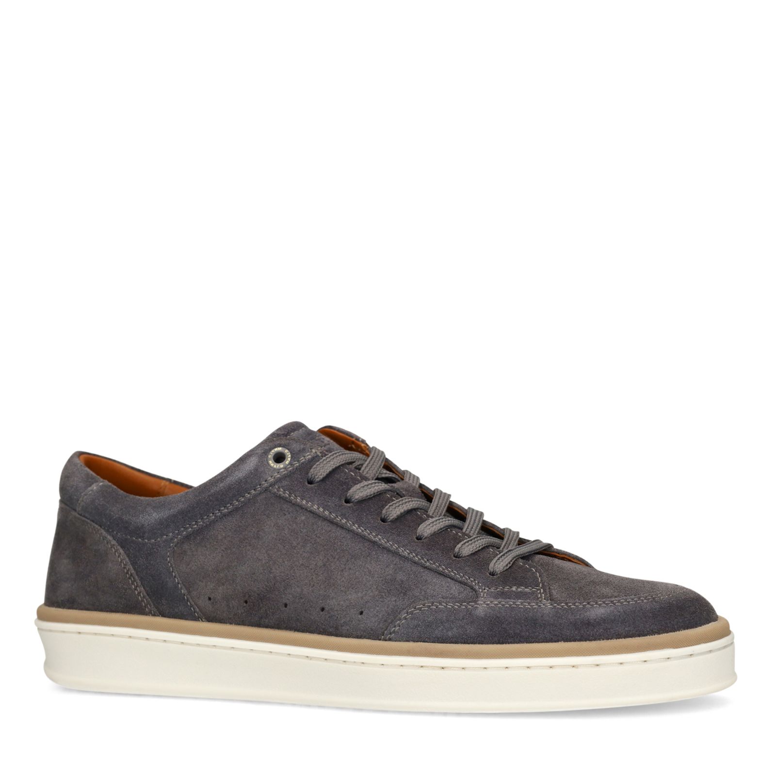 Graue Veloursleder-Sneaker